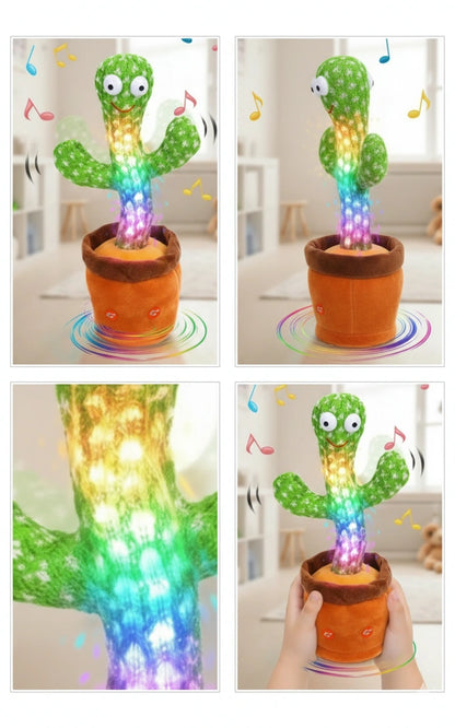 Dancing Cactus Toy — Talks, Sings & Repeats | 120 Songs Musical Plush Speaker | Best Kids Gift - EditWell