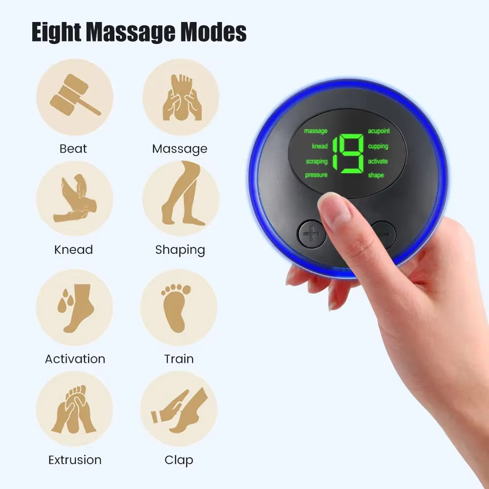 EMS Cervical Spine Massager Mini Electric Neck Massager Tens Low Pulse for Neck - EditWell