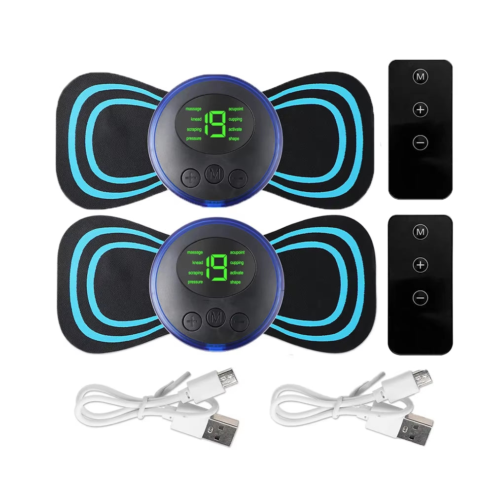 EMS Cervical Spine Massager Mini Electric Neck Massager Tens Low Pulse for Neck - EditWell