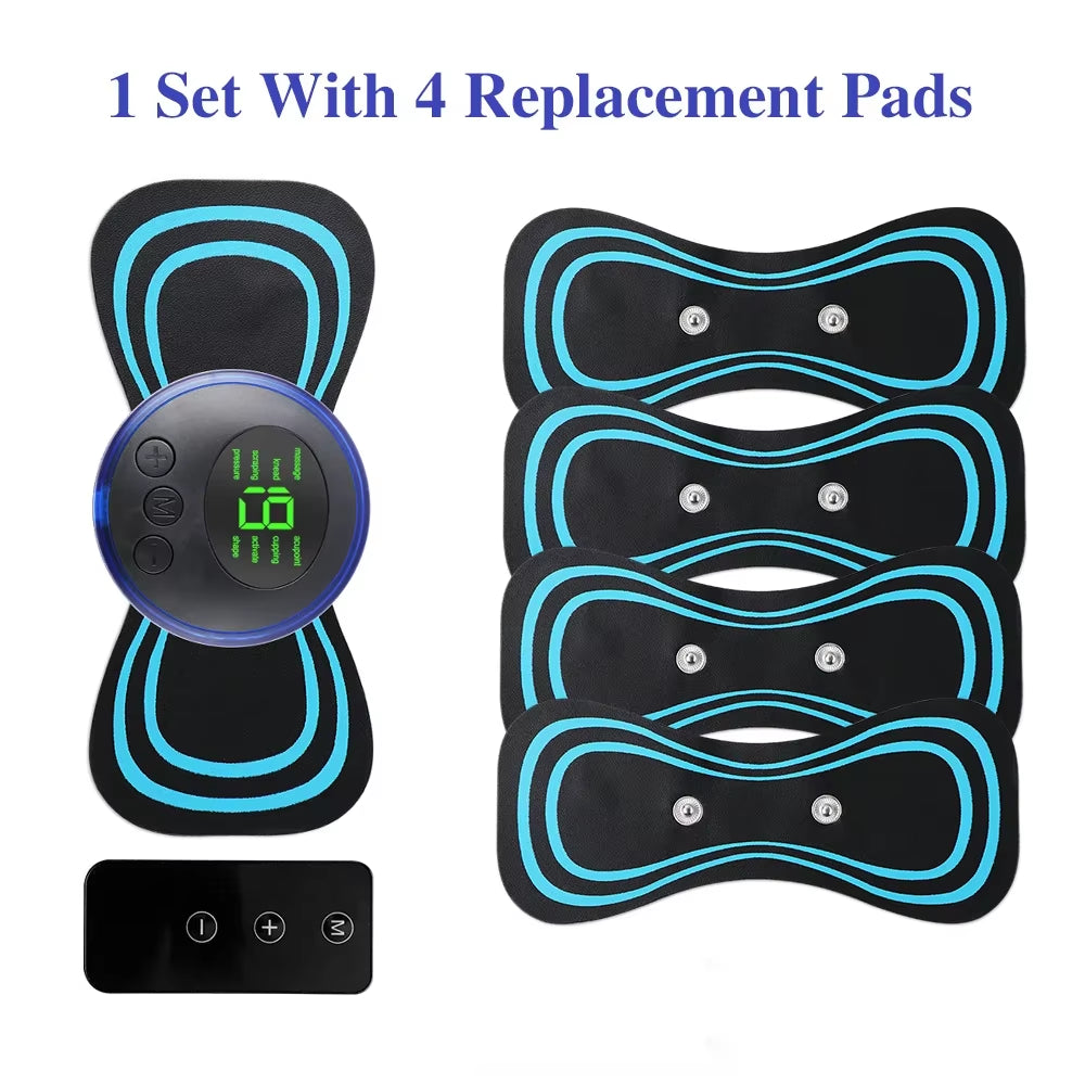 EMS Cervical Spine Massager Mini Electric Neck Massager Tens Low Pulse for Neck - EditWell
