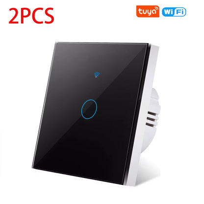 EU Wifi Smart Light Switches Touch Switch RF433 No Neutral Wire Smart Home Life - EditWell