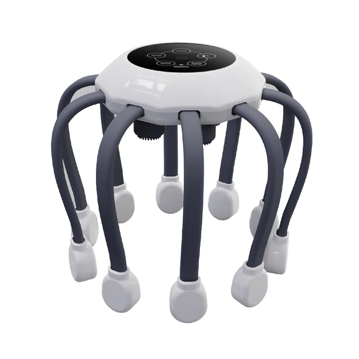 Electric Head Scalp Massager 360° | 4 Contact Points | Multiple Modes | Adjustable Intensity | Smart Timer | Stress Headache & Fatigue Relief | USB Rechargeable - EditWell
