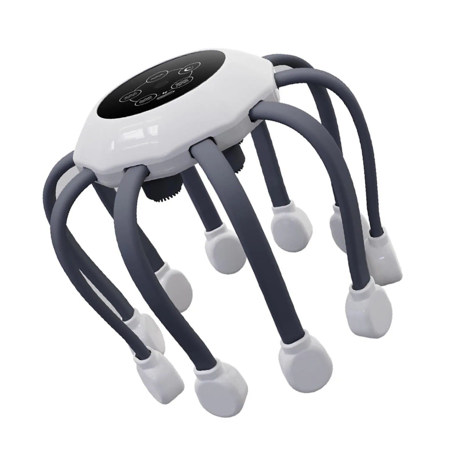 Electric Head Scalp Massager 360° | 4 Contact Points | Multiple Modes | Adjustable Intensity | Smart Timer | Stress Headache & Fatigue Relief | USB Rechargeable - EditWell