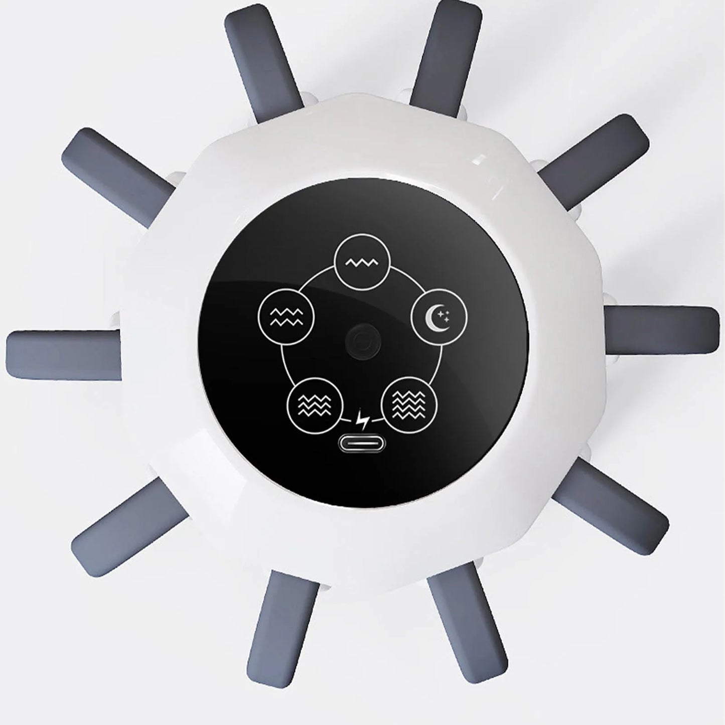 Electric Head Scalp Massager 360° | 4 Contact Points | Multiple Modes | Adjustable Intensity | Smart Timer | Stress Headache & Fatigue Relief | USB Rechargeable - EditWell