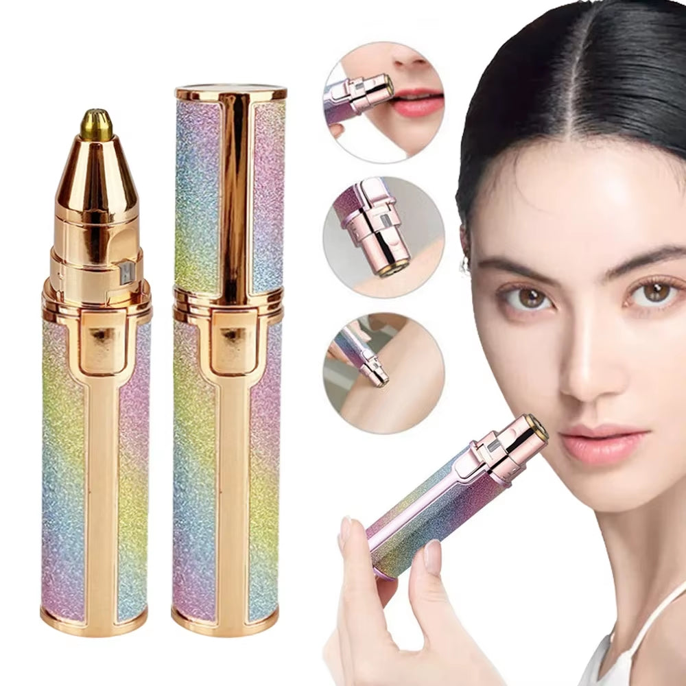 Eyebrow Trimmer Women'S Body Facial Lip Epilator Rechargeable Mini Shave Shaver