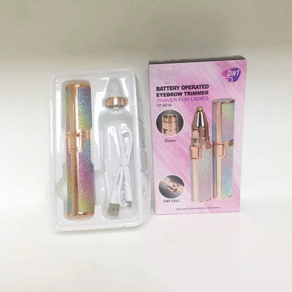 Eyebrow Trimmer Women'S Body Facial Lip Epilator Rechargeable Mini Shave Shaver