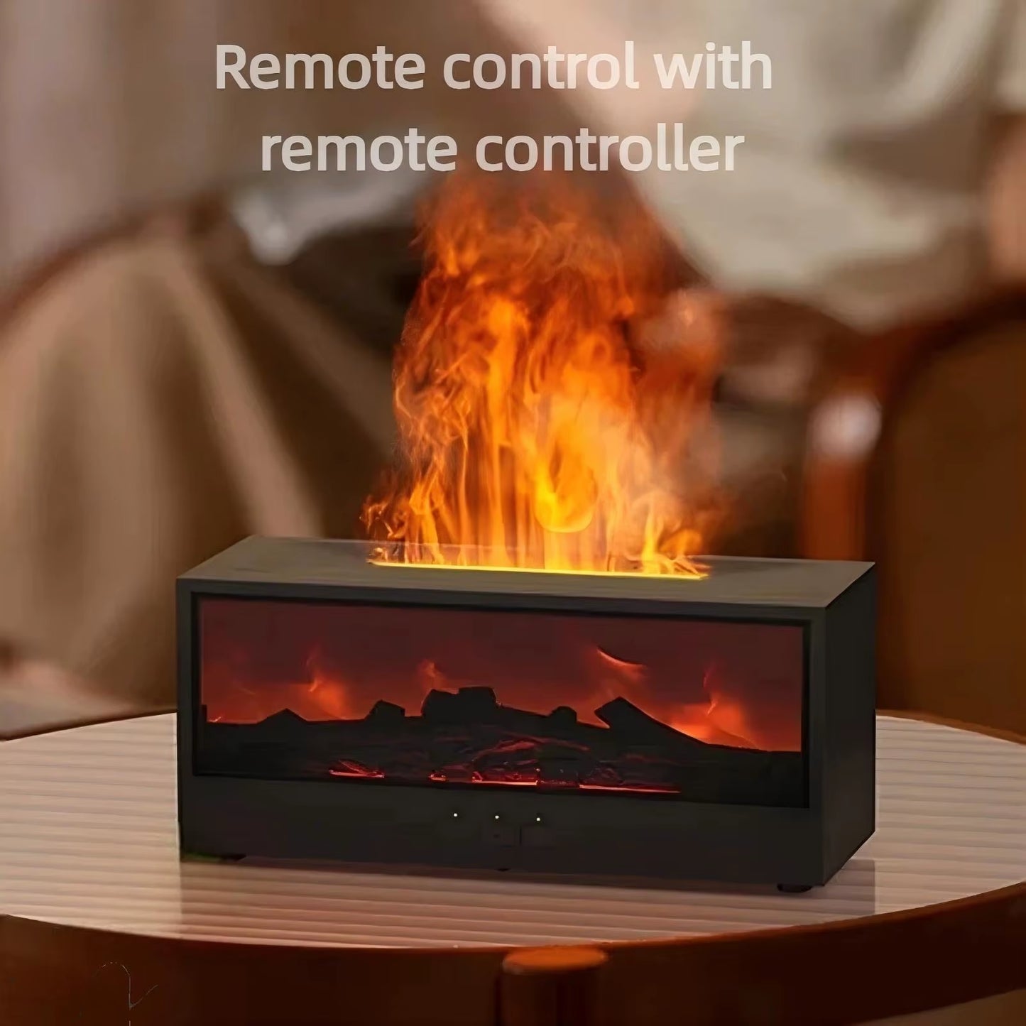 Flame Aromatherapy Machine Simulated 3D, Essential Oil Humidifier - EditWell
