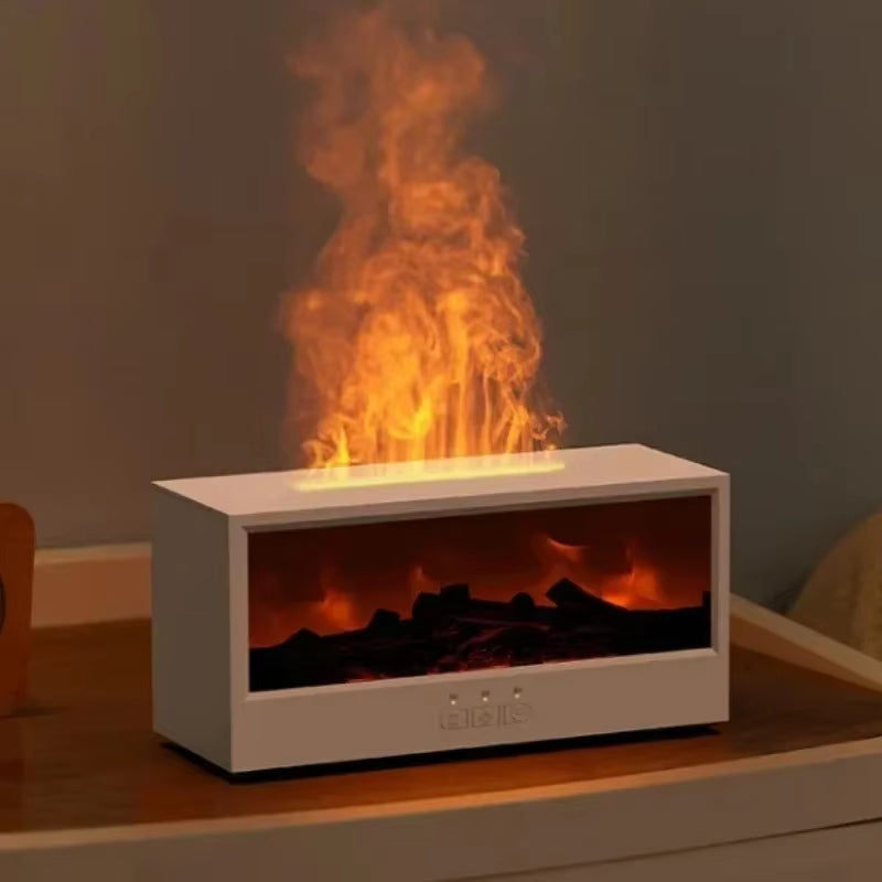 Flame Aromatherapy Machine Simulated 3D, Essential Oil Humidifier - EditWell