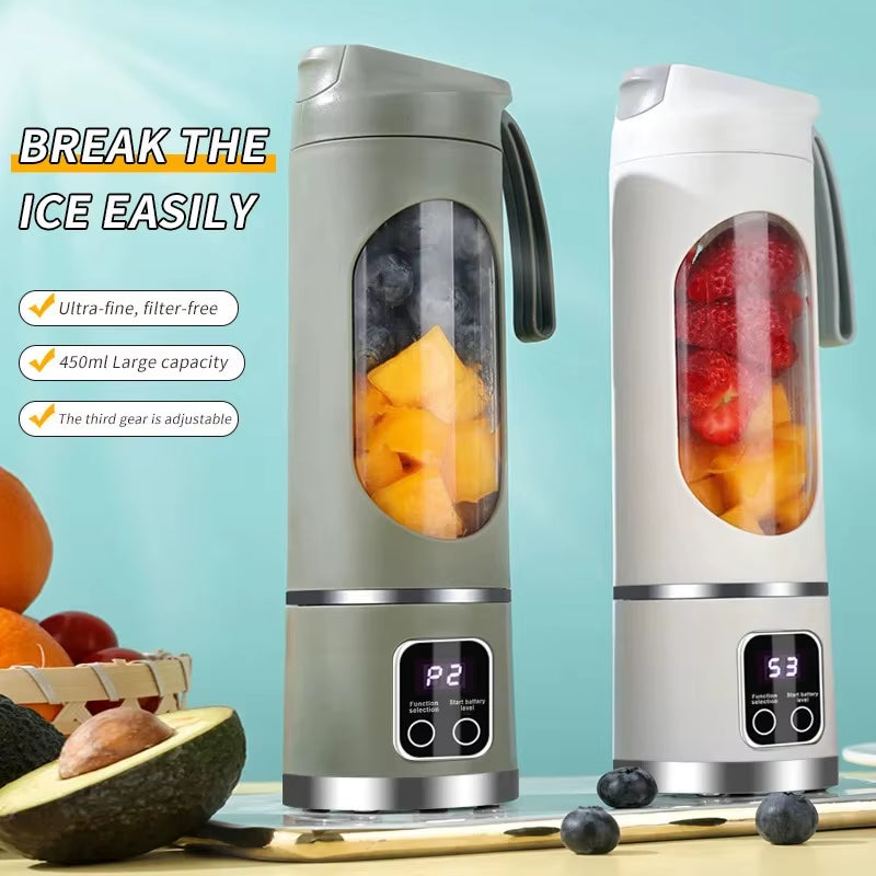 Fresh Smoothies. Anywhere. Anytime. — Portable 10-Blade USB Blender Cup with Ice Crushing Power - EditWell