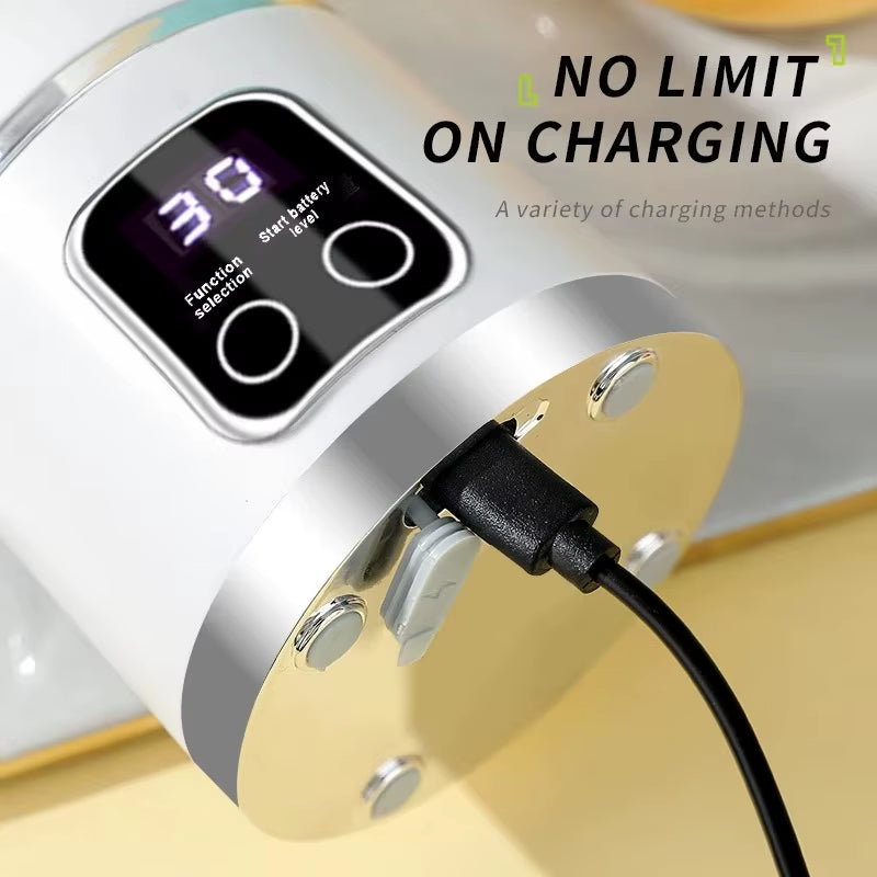 Fresh Smoothies. Anywhere. Anytime. — Portable 10-Blade USB Blender Cup with Ice Crushing Power - EditWell