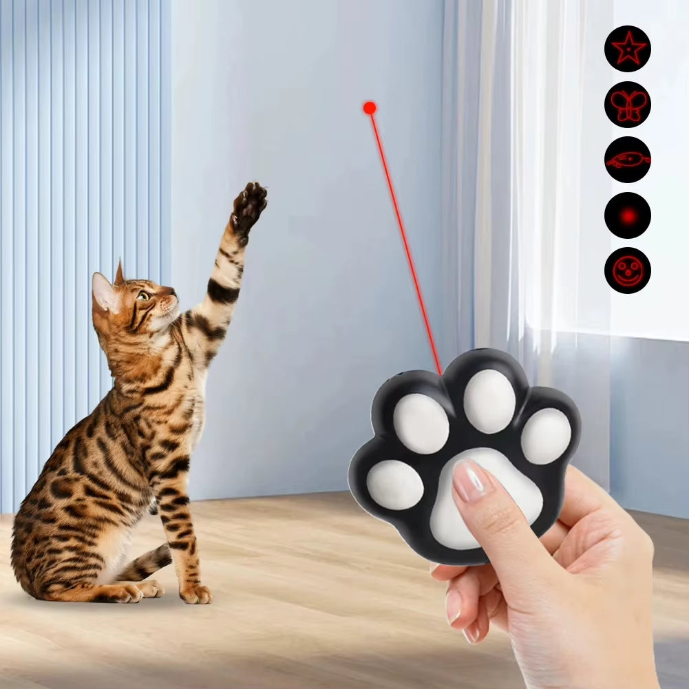 Funny Laser Pet Toys Rechargeable 5 Adjustable Patterns for Pets - EditWell