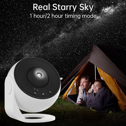 Galaxy Star Projector 12-in-1 Planetarium Lamp | 360° Rotating Night Light | HD Film Projection | Kids Bedroom Décor | Christmas Valentine's Day Gift - EditWell
