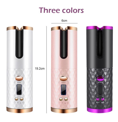 CurlEase Pro – Portable Wireless Automatic Hair Curler