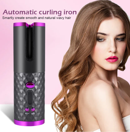 CurlEase Pro – Portable Wireless Automatic Hair Curler