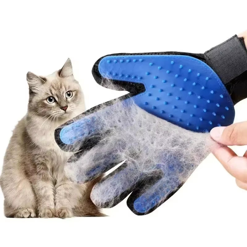 Hair Removal Gloves Clean Rubber Floating Brush Massage Clean Glove - EditWell