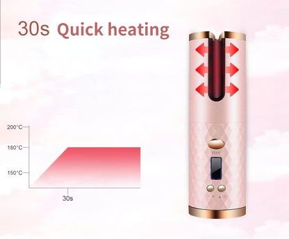 CurlEase Pro – Portable Wireless Automatic Hair Curler