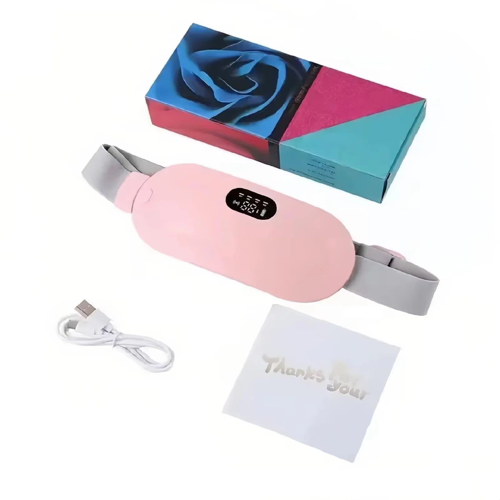 Heated Menstrual Relief Belt | 3-Speed Heat & Vibration | Wearable - EditWell