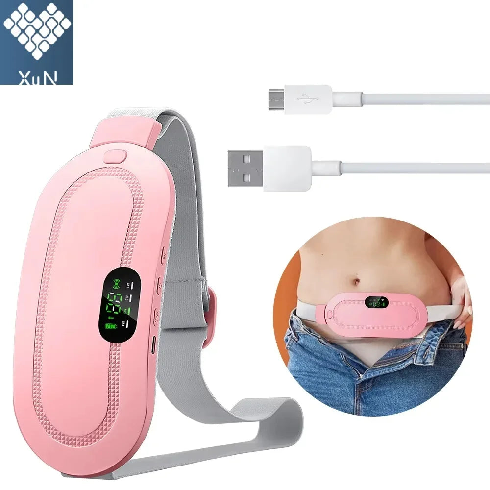 Heated Menstrual Relief Belt | 3-Speed Heat & Vibration | Wearable - EditWell