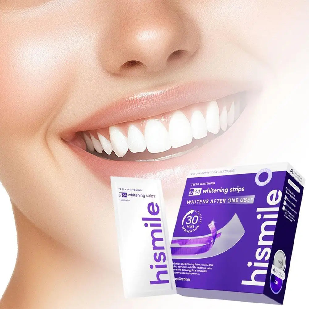 Hismile Xtreme V34 Teeth Whitening | Remove Coffee Wine & Tobacco Stains | Visibly Whiter Teeth in Days | Trusted Worldwide - EditWell