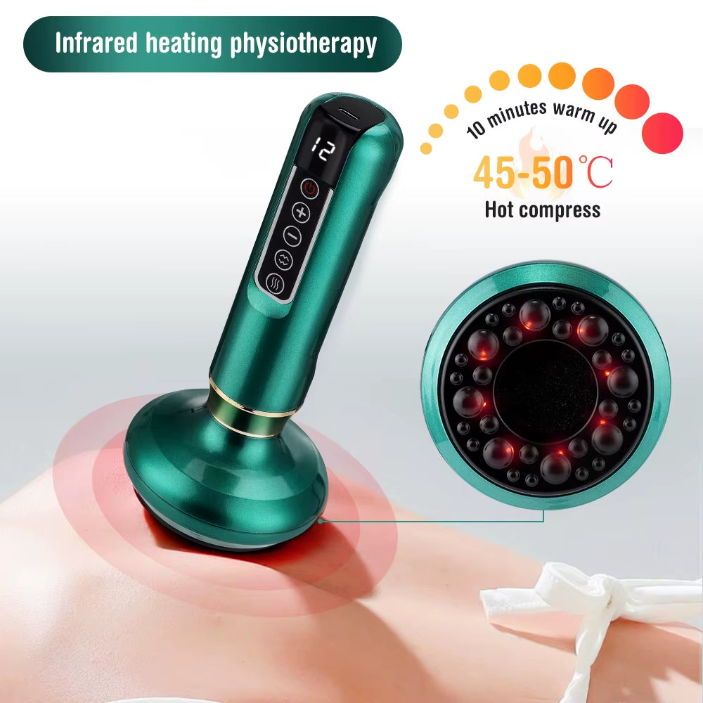 Intelligent Suction Medical Cupping Set Beauty Massager Glass Jars anti Guasha Massage