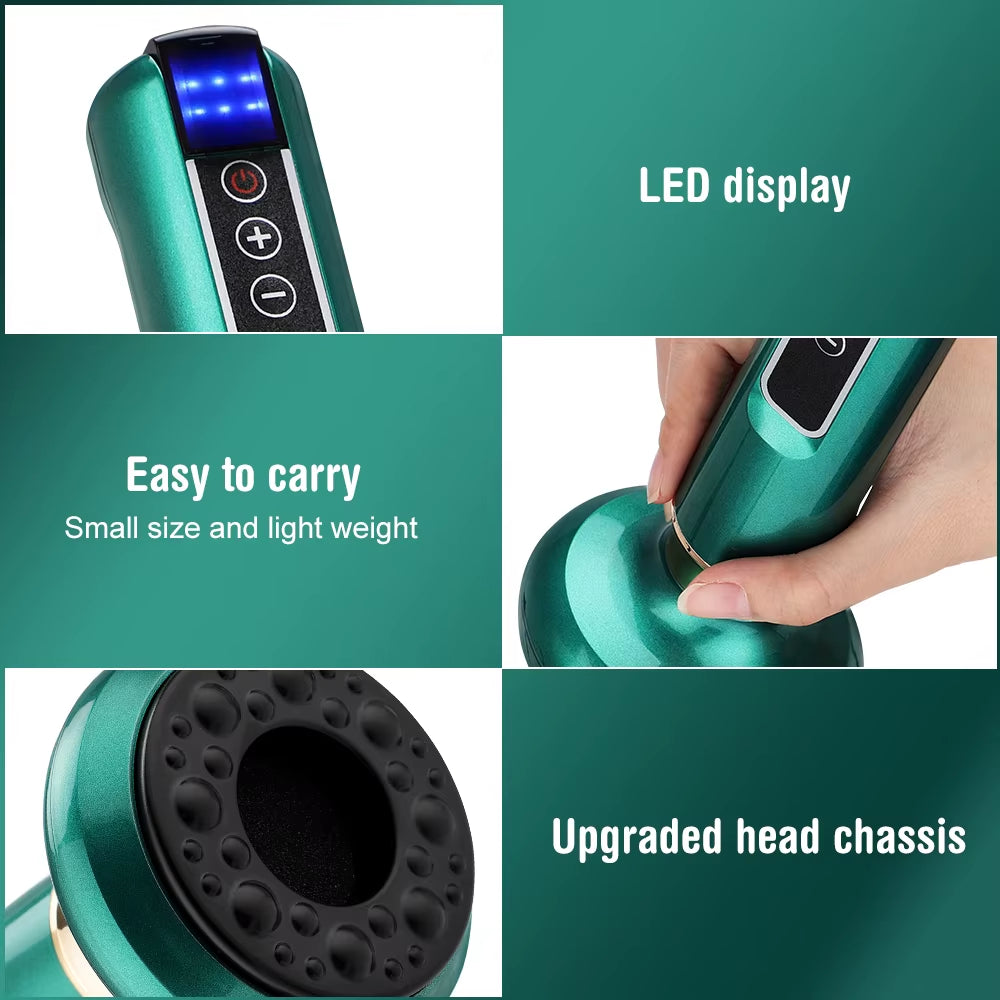Intelligent Suction Medical Cupping Set Beauty Massager Glass Jars anti Guasha Massage