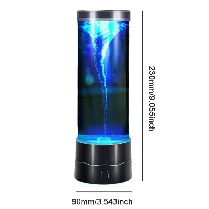 LED Tornado Night Light USB Multi-Colour Changing Atmosphere Lamp Creative Home Decor Lamp Children'S Birthday & Christmas Gift - EditWell