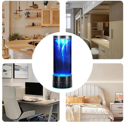 LED Tornado Night Light USB Multi-Colour Changing Atmosphere Lamp Creative Home Decor Lamp Children'S Birthday & Christmas Gift - EditWell