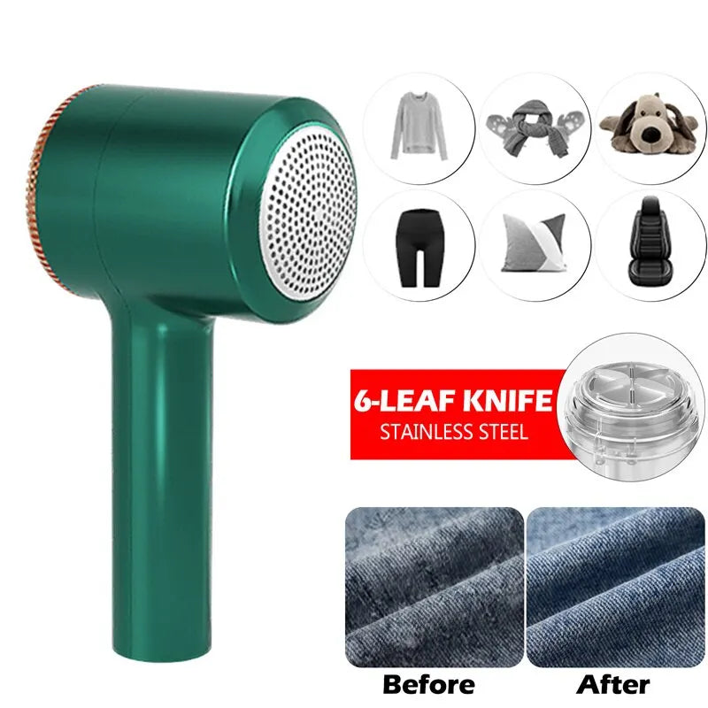 Lint Remover for Clothes Usb Rechargeable Hair Ball Trimmer Fuzz Clothes Sweater Shaver - EditWell