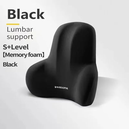 Lumbar Support Memory Foam Pillow | Back Pain Relief | Car & Office - EditWell