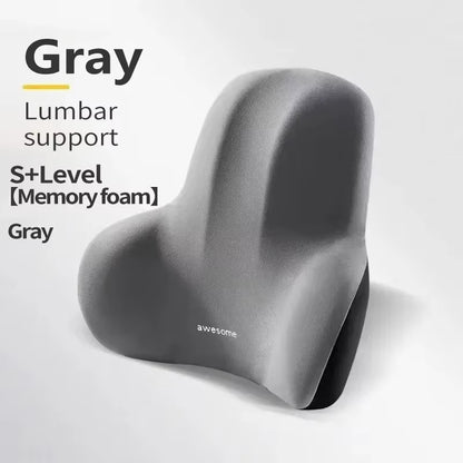 Lumbar Support Memory Foam Pillow | Back Pain Relief | Car & Office - EditWell
