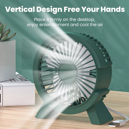 Mini USB Rechargeable Table Fan Portable USB Small Fan Fan for Student - EditWell