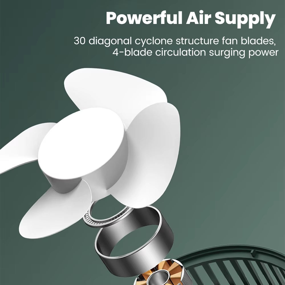 Mini USB Rechargeable Table Fan Portable USB Small Fan Fan for Student - EditWell
