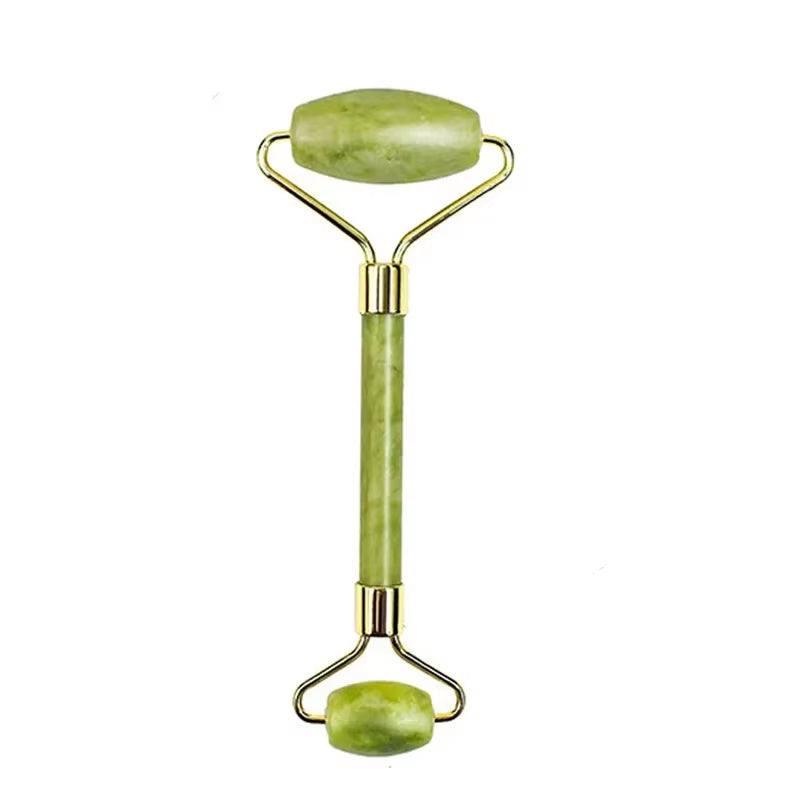 Natural Jade Roller Massager for Face Roller Facial Liftting Anti-Wrinkle Gua Sha Jade Stone Skin Care Tool - EditWell
