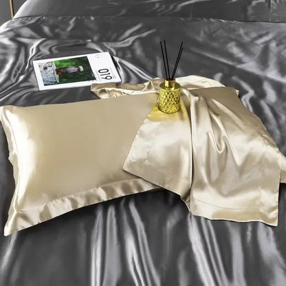 Natural Mulberry Silk Satin Pillowcase for Hair and Skin Superior Quality - EditWell