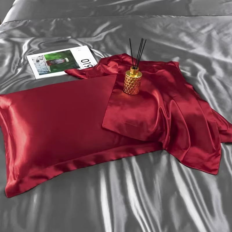 Natural Mulberry Silk Satin Pillowcase for Hair and Skin Superior Quality - EditWell