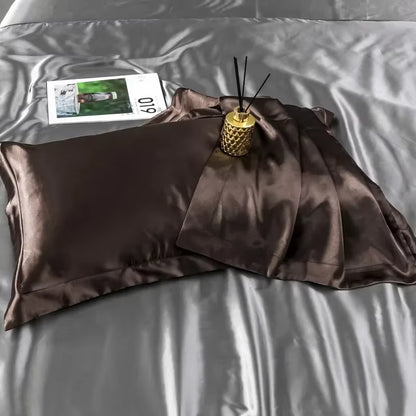 Natural Mulberry Silk Satin Pillowcase for Hair and Skin Superior Quality - EditWell