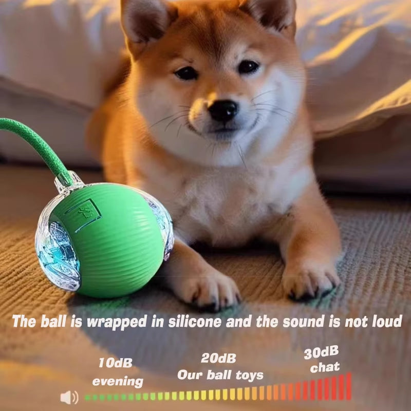 New Dog Interactive Ball Toy,Automatic Rolling Dog Ball Rechargeable,Smart Puppy Interactive Toy,Intelligent Balls Toy for Dogs - EditWell