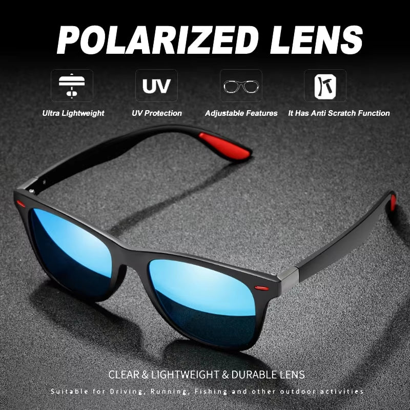 PC Frame Polarized Sunglasses Men Outdoor Night Glasses Goggles - EditWell