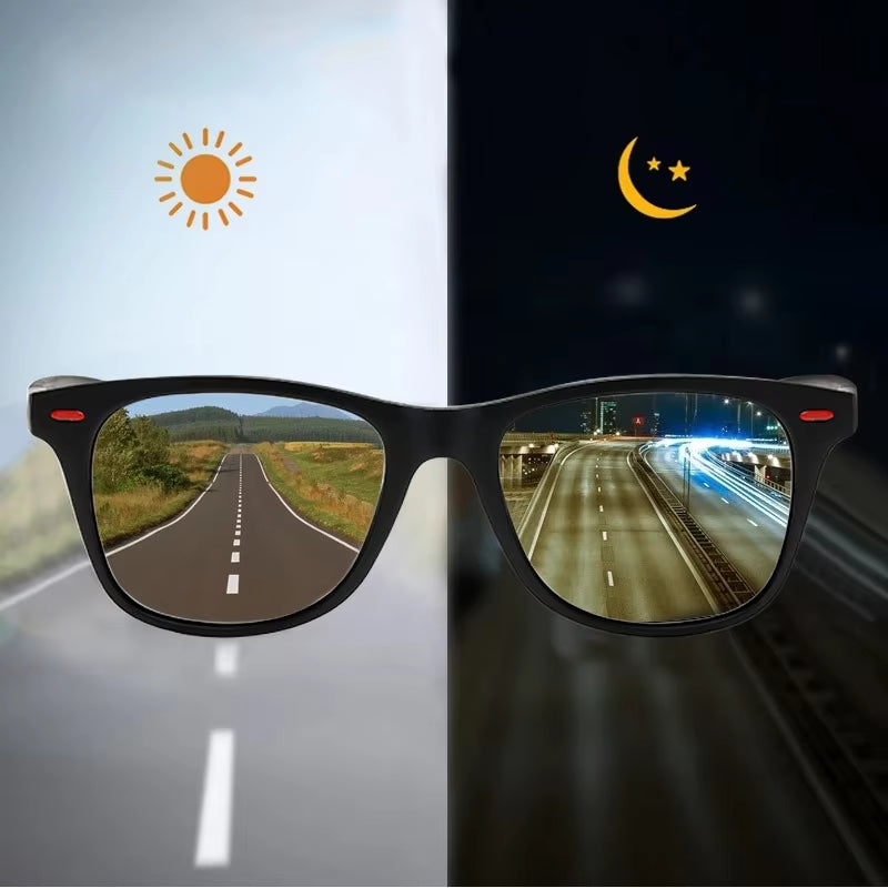 PC Frame Polarized Sunglasses Men Outdoor Night Glasses Goggles - EditWell
