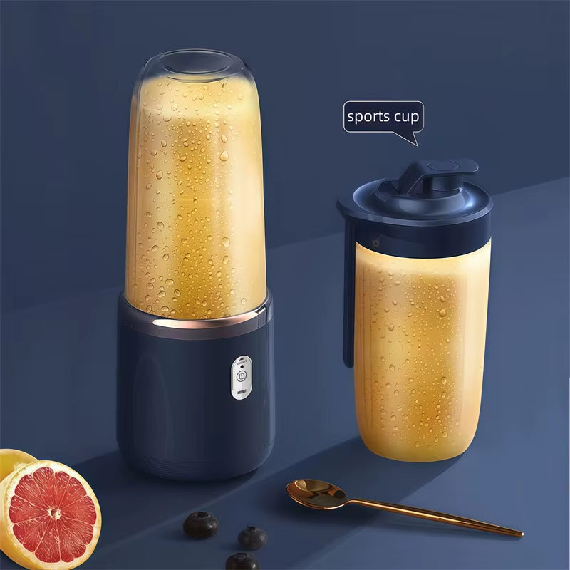 Portable Electric Juicer Cup 400ml | 6-Blade 22000RPM Motor | 1500mAh Rechargeable | Self-Cleaning | Wireless Smoothie Blender for Fruit Veg & Milkshakes - EditWell
