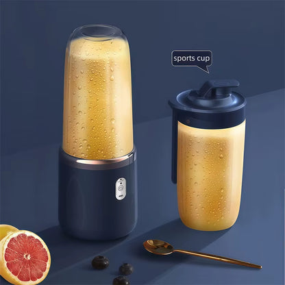 Portable Electric Juicer Cup 400ml | 6-Blade 22000RPM Motor | 1500mAh Rechargeable | Self-Cleaning | Wireless Smoothie Blender for Fruit Veg & Milkshakes - EditWell