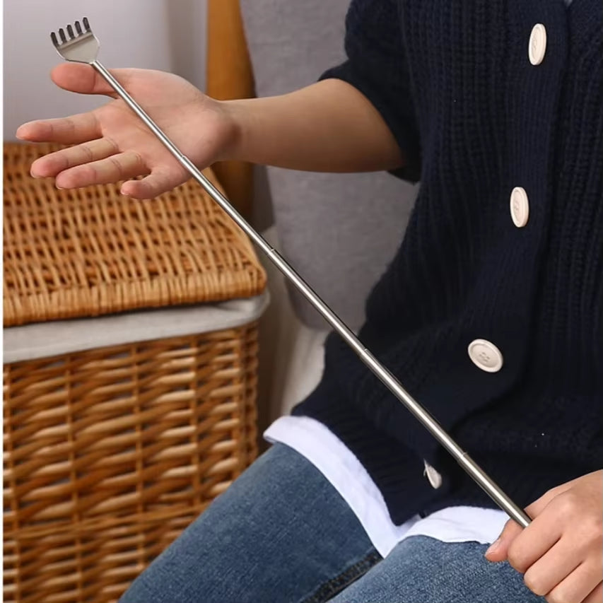 Portable Extendable Back Scratcher Stainless Steel Telescoping Extendable Products Hackle Handicrafts - EditWell