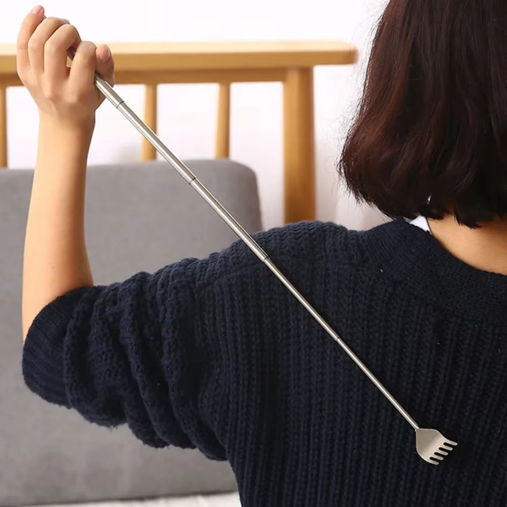 Portable Extendable Back Scratcher Stainless Steel Telescoping Extendable Products Hackle Handicrafts - EditWell