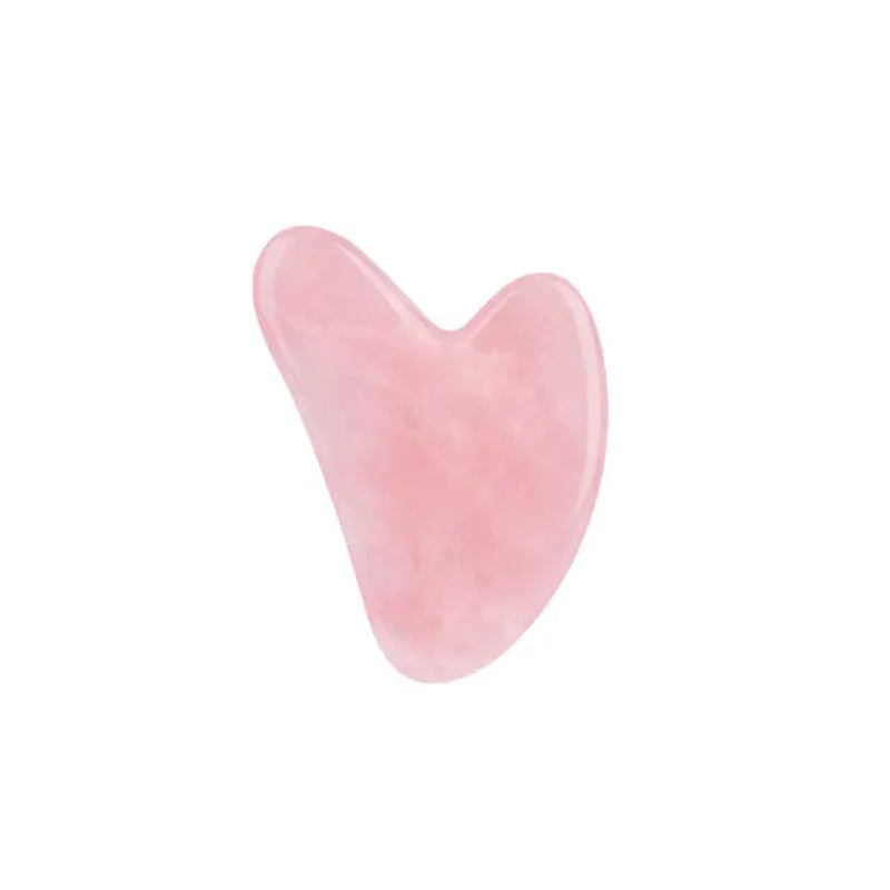 Rose Quartz Face Jade Roller Massagers Guasha Set Gua Sha Tools Natural Stone