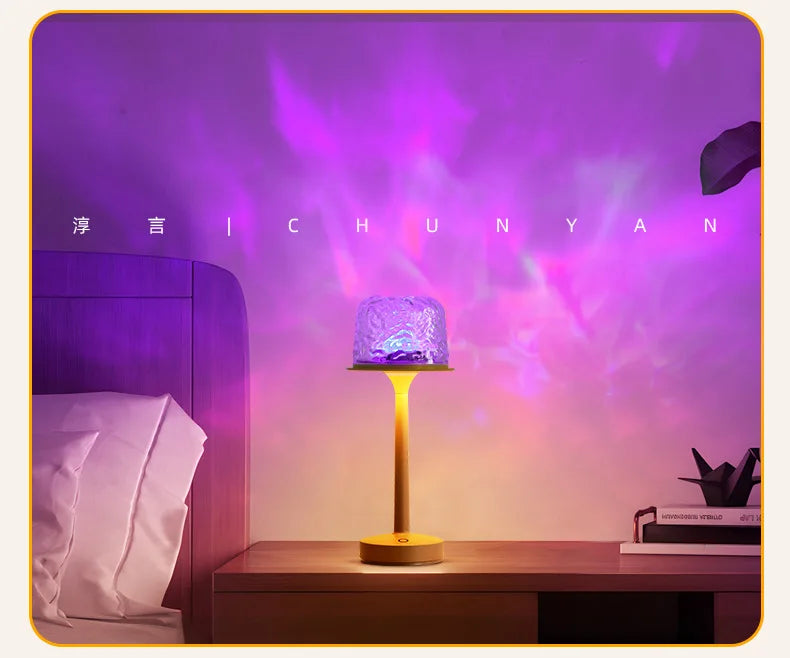 RippleGlow Mushroom – Water Ripple Ambient Lamp