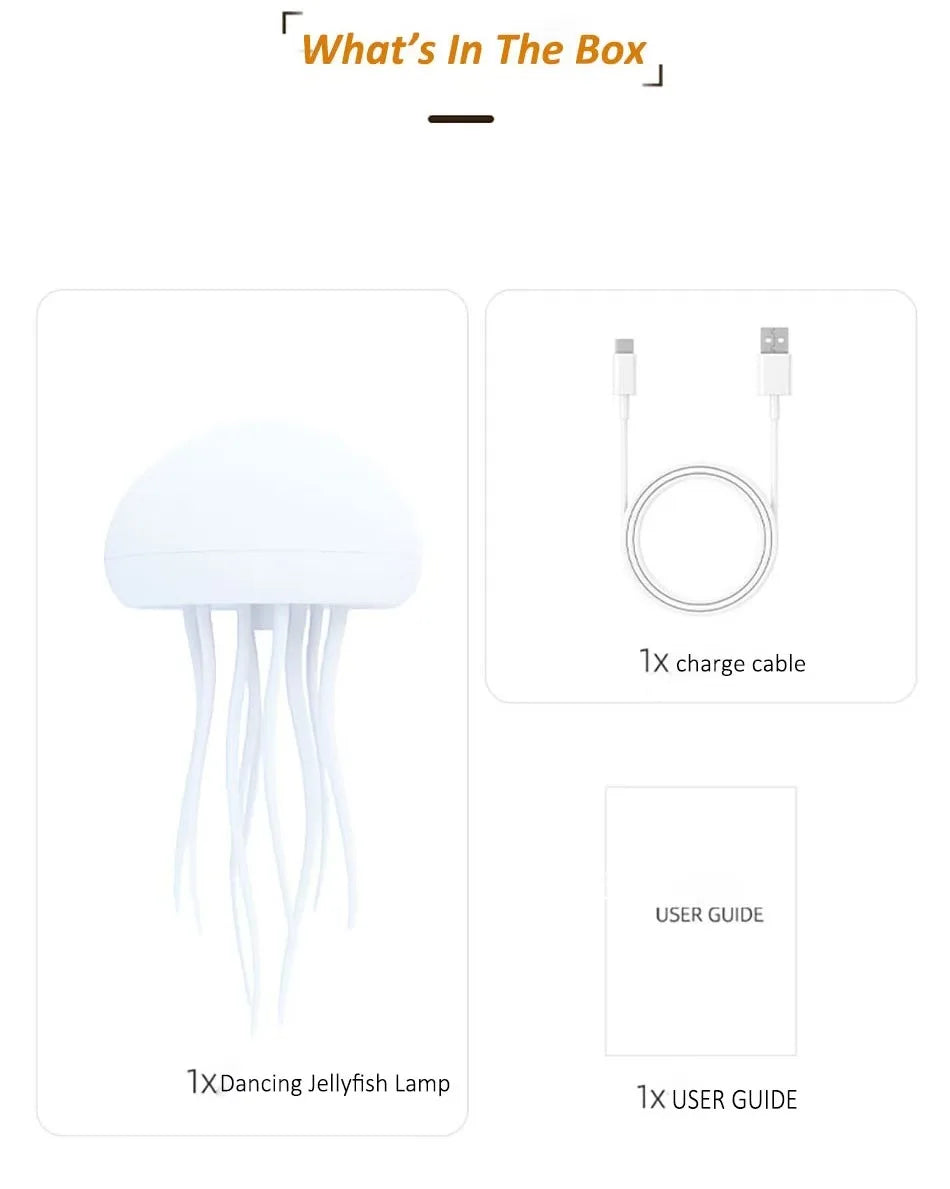 AquaPulse Jelly – Floating RGB Jellyfish Night Light