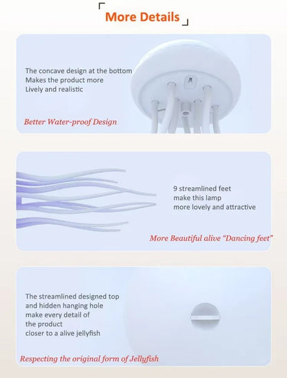 AquaPulse Jelly – Floating RGB Jellyfish Night Light
