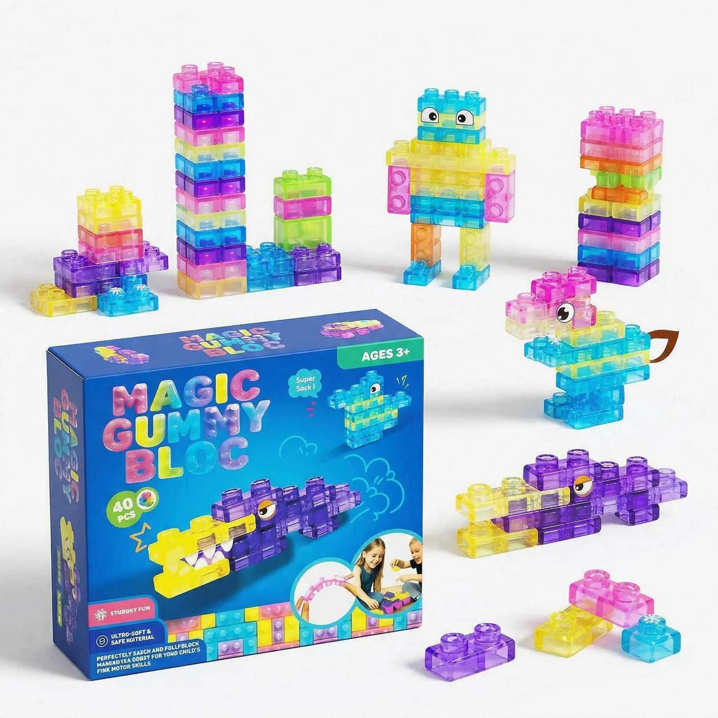 JellyStack Studio – Soft Silicone Sensory Building Blocks