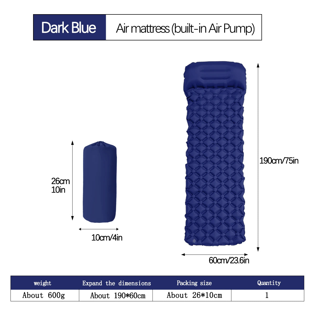 CloudRest Trek  – Ultralight Inflatable Camping Sleeping Pad