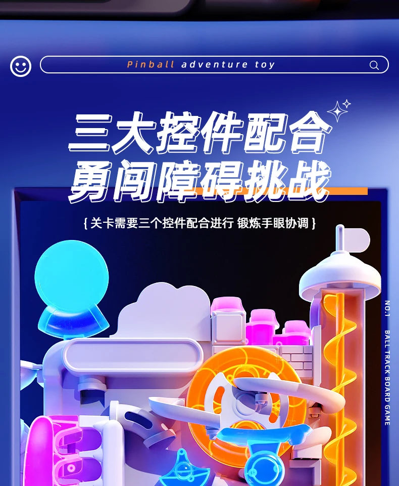 AdventureTrack – Montessori Rolling Ball Learning Maze